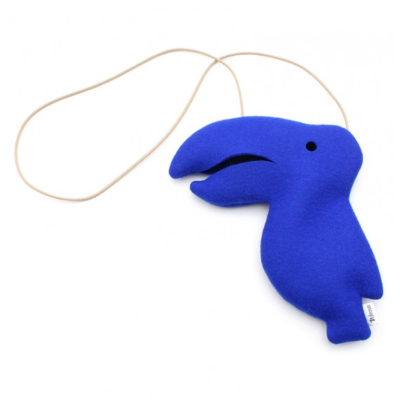 Felt animal case Blue Toucan