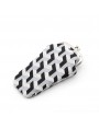 Black Geometric pattern clasp purse