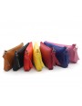 Zip leather pouches