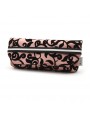 Etui en jacquard flocké Rose