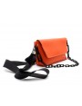 Orange Turaco - Leather Bag carried by hand or over the shoulder