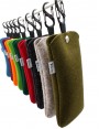 Press-stud felt cases with carabiner