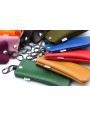 Press-stud Leather cases with carabiner